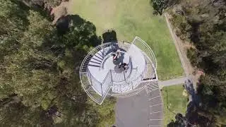 Kings Park drone shot on top of DNA tower
