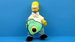 Homer Simpson 1990 Burger King Meet The Simpsons Toy #1 Complete Set Of 5 Kids Meal Toys Review