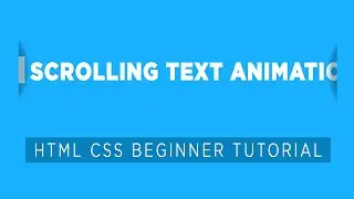 Marquee Text Animation Effects in Html CSS | CSS Text Scrolling Effects