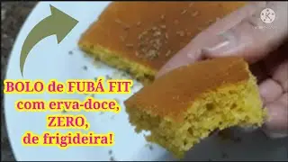 🚨🏃&zwj;♀️BOLO de FUB&Aacute; FIT com erva-doce, ZERO, de frigideira! D&ecirc; seu LIKE!! #SHORTS