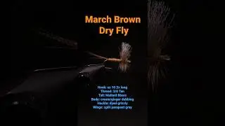 Fly Tying March Brown Dry Fly Recipe top flies Fly Fishing for Trout