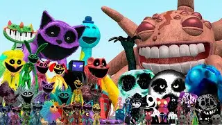 CATNAP, DOEY AND PIANOSAURUS POPPY PLAYTIME 5 VS ROBLOX DOORS FAMILY (Garry's Mod)