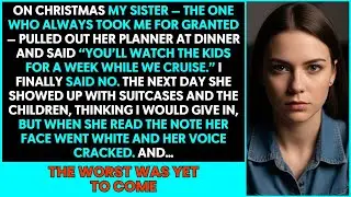 On Christmas, My Sister — Who Always Took Me For Granted — Shockingly Pulled Out Her Planner...