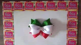 como hacer un moño tricolor con colitas
