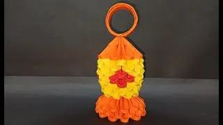 عمل فانوس رمضان 2020 من الورق 3d اوريغامي || Hikmat Origami