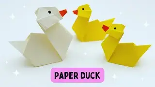 How To Make Moving Paper Duck Toy For Kids / Nursery Craft Ideas / Paper Craft Easy / KIDS  crafts