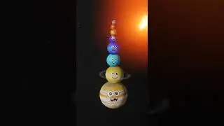Planet SIZES for BABY | Planets pyramid | Funny Planet comparison Game for kids | 8 Planets for kids