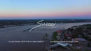 1385 New Orleans Algiers Point and ninth ward aerial drone video stock footage