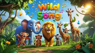 Wild Animal Song 🎶 | Fun and Learning Song for Kids 🐾🎶