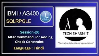 IBM i DB2 ALTER Command: for adding check Constraint | SQLRPGLE | ibmi training | sqlrpgle as400