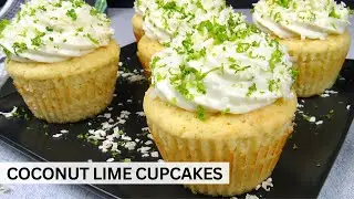 Coconut Lime Cupcakes - Keto/Low Carb/Gluten-Free