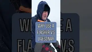 Why use a flasher v s live sonar #icefishing