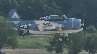 TBM Avenger fly-bys. Props and pistons festival 2025