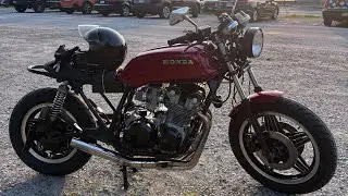 Pennsylvania backroads on 1981 Honda cb750 cafe racer 