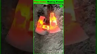 Pizza Cutter and Hunter Axe Making Process #axe #pizzacutter #manufacturing #factory #knife #shorts