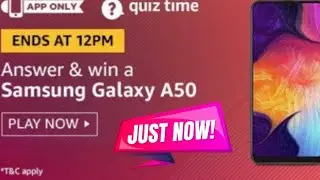 Amazon Quiz Answers for 16 October 2019 | Win Samsung Galaxy A50