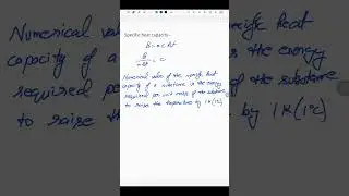 Specific heat capacity. | Formula and Definition. @DineshNayalClasses