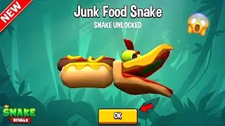 Snake Rivals : New Snake Unlocked Junk Food Snake 🍕