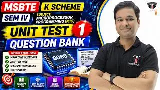 Microprocessor Programming (MIC) | Unit Test 1 | Question Bank | MSBTE | Toshib Tutorial's