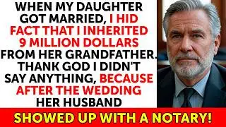 When My Daughter Got Married, I Didn't Tell Her That I Inherited $9M From Her Grandfather. Thank God