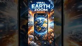 Viral earth zoom ￼effect🌍how to create earth zoom effect #earthfromabove #algorithm #trending #edit