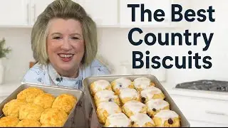 The Best County Biscuits You Will Ever Eat! Blueberry or Plain!