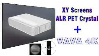 Vava 4k Laser Projector Review on 120inch XY Screens ALR PET Crystal