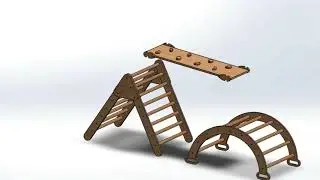 Smart Climbing Triangle with Ramp + Climbing Arch