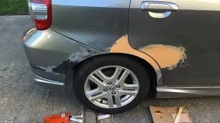 2007 Honda Fit Jazz Accident Body and Paint Repair - DIY