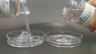 Viscosity comparison of Polydimethylsiloxane 350cst and 600000cst