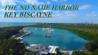 The No Name Harbor Cape Florida, Key Biscayne, 4K Drone & Go Pro Footage Of Boaters Grill & More.