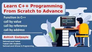 #32 call by value  | call by reference call by address | swap numbers using call by reference in C++