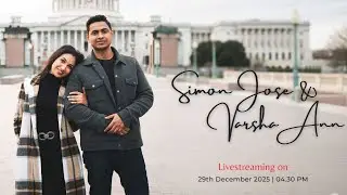 Simon  & Varsha | Wedding Ceremony | Livestreaming || 29/12/25 | 4.30 PM