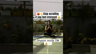 Dhyaan / Meditation / #breathe in the #morning , breathe out the #stress .