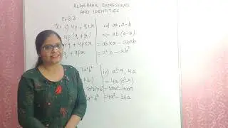 Algebraic expressions and identities | Class 8 | Maths | Chapter 8 Ex 8.3 #ncert #maths #class8