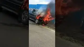 Car on Fire #carfireshort #short #shorts #trending