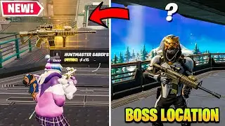 NEW Fortnite *HUNTMASTER SABER BOSS* LOCATION! Mythic THERMAL RIFLE Gameplay (SEASON 2)