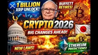 🔥 Crypto Breaking News Today (2026): XRP Unlock, Buffett Exit, BTC Shock & Ethereum 2026 Outlook! 🚨