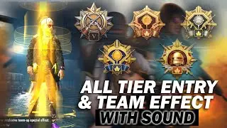 BGMI All Tier Effect with Sound 2022 - Crown , Ace , Ace Master, Ace Dominator,Conqueror Team Effect