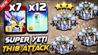 Th18 SUPER YETI Attack Strategy Clash of Clans | Best TH18 Attack Strategy With SUPER YETI 2026 COC