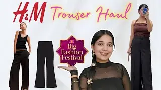 H&M High Waist Trouser Haul 👖 | Myntra Big Sale 2025 🥳 Try-On & Styling || Tulsi Thakran