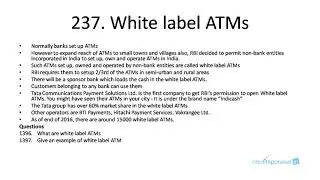 237. White label ATMs