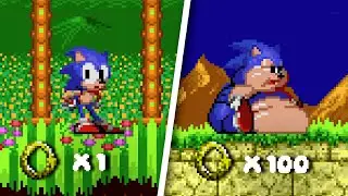 Juego SONIC 2 Pero Con ANILLOS Que ENGORDAN