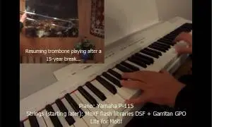 Have Yourself a Merry Little Christmas - Trombone & Piano v2 incl.new Yamaha MoXF Flash Strings
