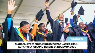 TAARIFA MUHIMU KUELEKEA MAHAFALI YA 23 YA CHUO KIKUU MZUMBE