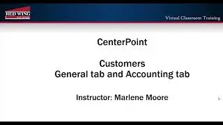 How to Set Up Customers (Accounting tab) in CenterPoint