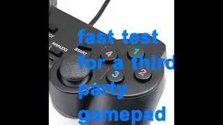 testing usb2.0 third party gamepad