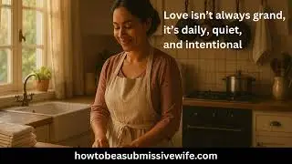 A Submissive Wife Knows Love isn&rsquo;t always grand, it&rsquo;s daily, quiet, and intentional