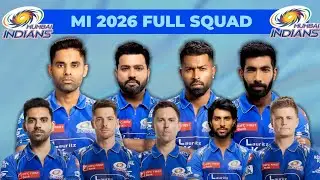 IPL 2026 | MI 2026 full squad | Mumbai Indians 2026 full squad 