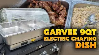 Электрическая жаровня Garvee объёмом 9 кварт - Жареный рис с яйцом - Куриные крылышки